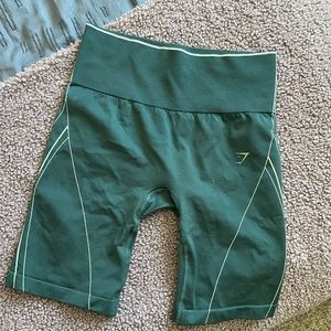 Gymshark Apex Seamless High Rise Short - Obsidian Green/Cucumber Green